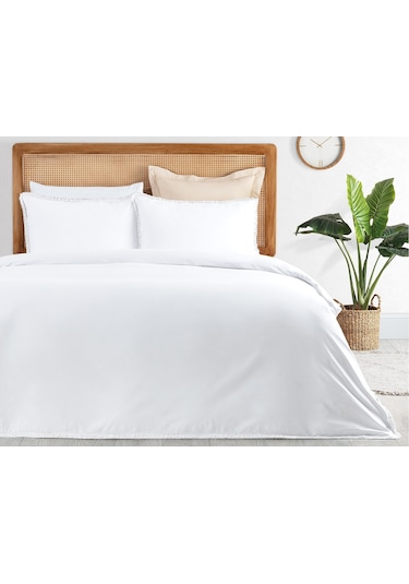 Madame Coco Sona Tek Kişilik Püsküllü Nevresim Takımı Nt0000000143tek Kişilik-beyaz