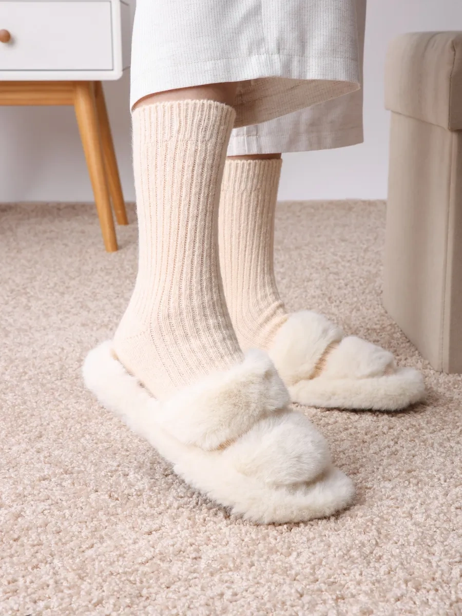 Mimile Sıcak Kaşmir Uzun Kış Çorapları 5'li Set 256869887 Siyah