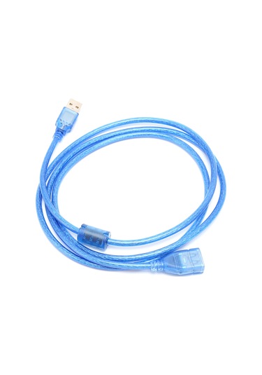 Veri Hattı Erkek - Dişi Pirinç Çift Ekranlı Usb 2.0 Uzatma Kablosu Veri Aktarımı İçin 1,5 Metre