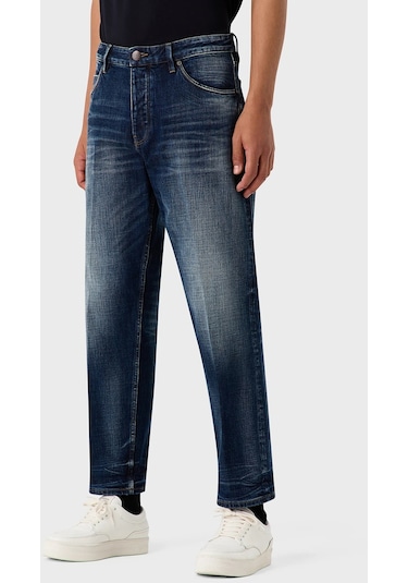 Emporio Armani Erkek Kot Pantolon 6r1j69 1dqtz 0942 Koyu Mavi