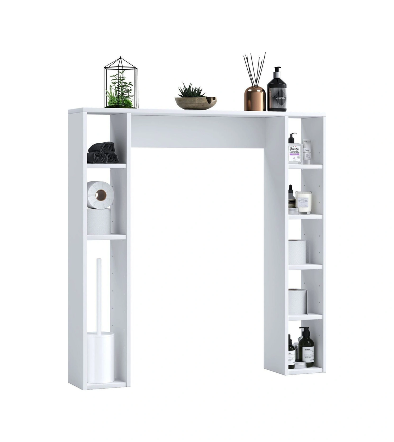 Ucda Klozet Arkası-üstü-banyo Dolabı-çok Amaçlı Beyaz