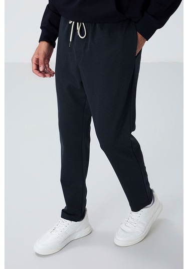 Tommy Life İndigo Yüzeyi Dokulu Standart Fit Erkek Eşofman Alt - 82155