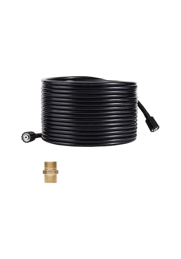 Neevoyu 50ft M22 Bağlantılı 5800 Psı Yüksek Basınçlı Yıkama Hortumu - Pvc Ve Paslanmaz Çelik, Kırılmaya Dayanıklı Değiştirme Hortumu