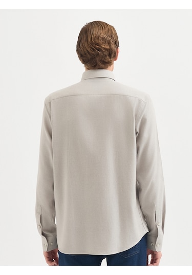 Karaca Erkek Slım Fıt Gömlek-bej 11.25w.04.013 Bej