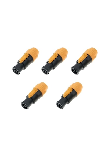 Metabagua Led Ekran Fişi Aydınlatma Ekipmanı Güç Konnektörü Fişleri A-sarı Uvxy5ı Açık Sarı