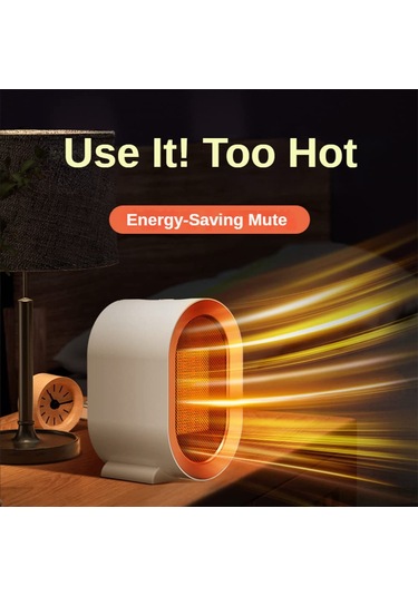 Teltree Taşınabilir 1200w Ptc Seramik Hızlı Isıtıcı, Ev, Ofis, Yatak Odası Ve Masaüstü İçin İdeal İç Mekan Isıtıcı