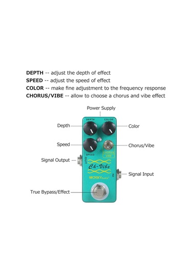 Moskyaudio Chorus/vibrato Monoblok Efekt Ch-vıbe Chorus/vıbe