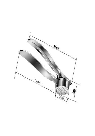 Profesyonel Gıda Hazırlığı Sarımsak Presi, Karanfil, Zencefil, Fındık, Yaban Turpu, Havuç İçin Katı Çinko Alaşımlı Sarımsak Ezici - Ağır Hizmet Tipi, Ergonomik Sap Siyah