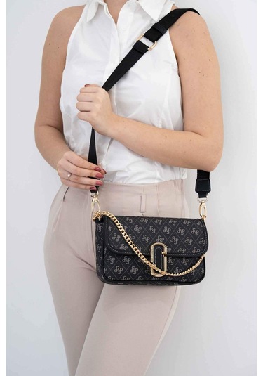 Silver Polo Kadın Omuz Çanta 1171 Füme - Siyah