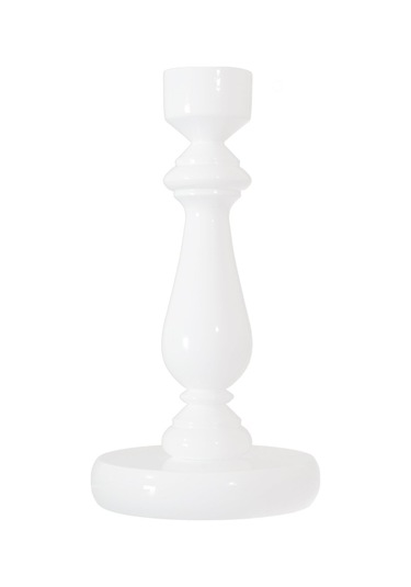 Lulu Broş Dekorlu Abajur Beyaz  Pudra Beyaz