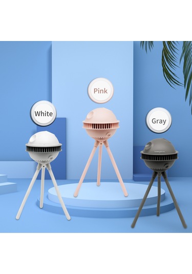 Padalink Bebe Arabası Fanı, Bladesiz Tasarım, 4 Hız Ayarı, Telefon Tutucu, Şarj Edilebilir, Pembe Renkli Ahtapot Desenli F55