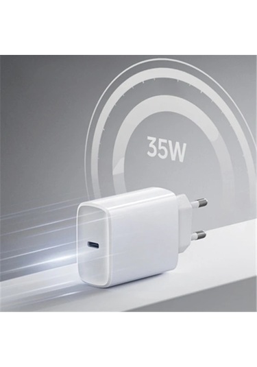 Honeybeeshop İpdone Uyumlu 16 15 Pro Max Plus 35w Usb C Şarj Cihazı + 1m Kablo İpad Uyumlu Pro Samsung Hızlı Şarj