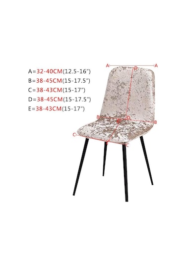 Gri Parlak Kadife Sandalye Örtüsü Bar Sandalyesi Örtüsü Kısa Sandalye Örtüsü Oturma Odası Koltuk Örtüsü