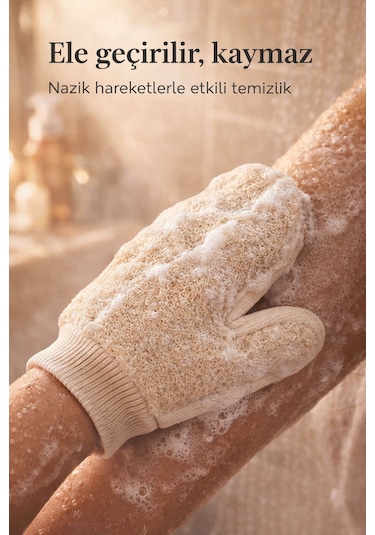 Kabak Lifli Parmaklı Eldiven Vücut Kesesi
