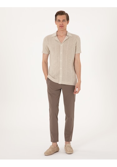 Pierre Cardin Erkek Bej Hırka Triko 50305993-vr011 Bej