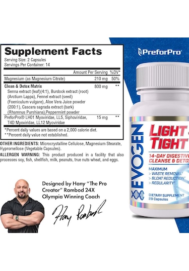 Evogen Ligt Tigt Fat Burner 28 Caps - 14 Günlük Sındirim Temizliği