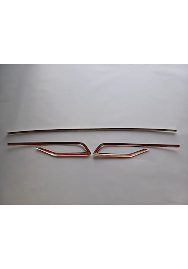 Volkswagen Taigo Krom Reflektör Çerçevesi 3 Parça 2022 Ve Üzeri Paslanmaz Çelik