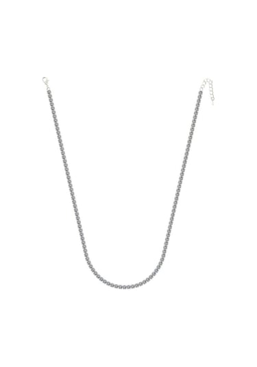 Merano Design 4mm Beyaz Su Yolu Kolye Kahverengi
