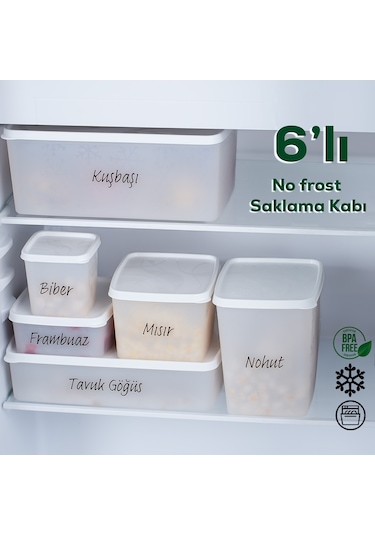 Porsima 1155 Alaska No Frost -20°C 6'lı Dondurucu Saklama Kabı