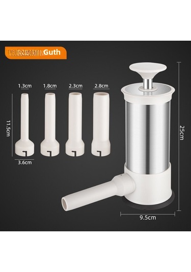 Hombey Alman Tasarım El İşlemli 304 Çelik Sosis Dolum Makinesi - Evde Sosis, Pastırma Ve Etler İçin Dayanıklı Ev Kullanıma Uygun Alet Diğer