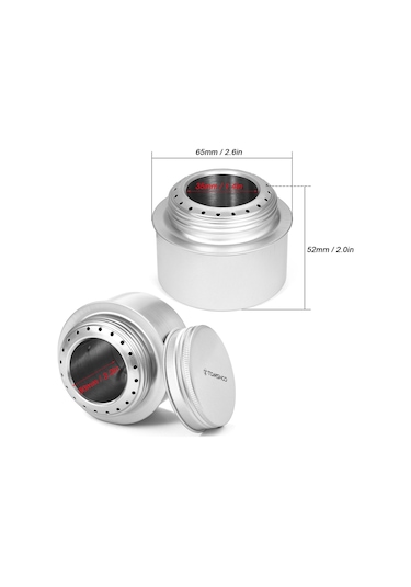 Açık Pişirme Kapları Alkol Sobası Alüminyum Alaşımlı Kamp Malzemeleri Siyah