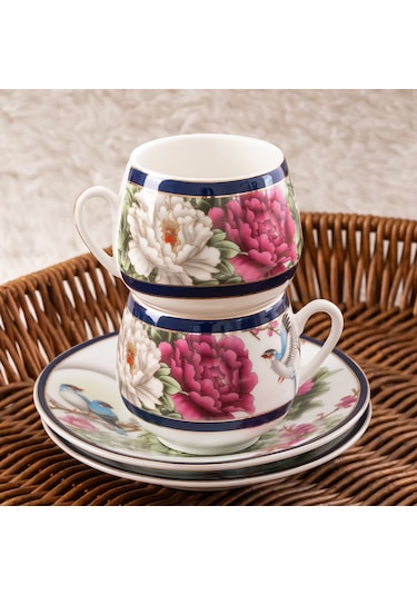 Porsima 101767-1 Geısha 6 Kişilik Türk Kahve Fincan Takımı 100ml