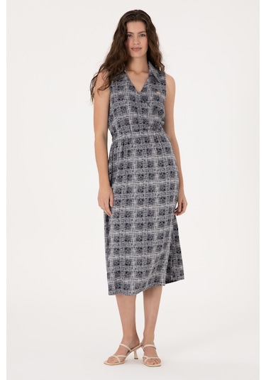 U.s. Polo Assn. Kadın Lacivert Elbise Dokuma 50306638-vr033 Lacivert