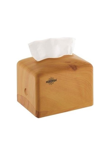 R-1332 Modern Mini Masaüstü Peçete Dispenseri Açık Ahşap 303413