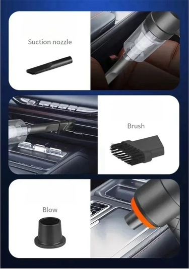 Crackedice Kablosuz Araba Süpürgesi Kablosuz El Tipi Temizlik Robotu