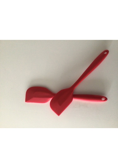 Pink Rose büyük boy silikon spatula, hamur  sıyırıcı (3lü set)