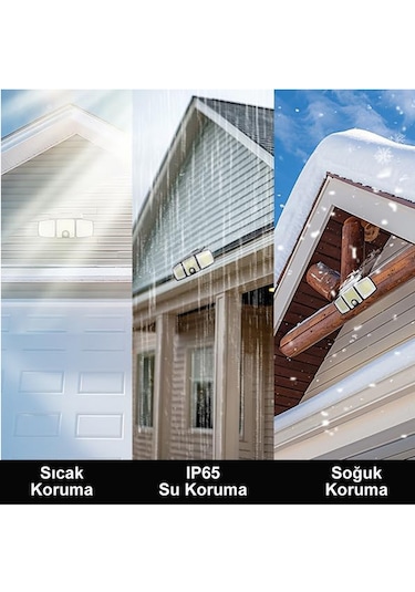 Greentech Güneş Enerjili 223 Cob Ledli, Hareket Sensörlü, 3 Taraflı Aydınlatma / GT-SL25