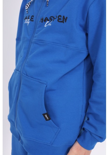 Toontoy Erkek Çocuk Baskılı Eşofman Takım Saks