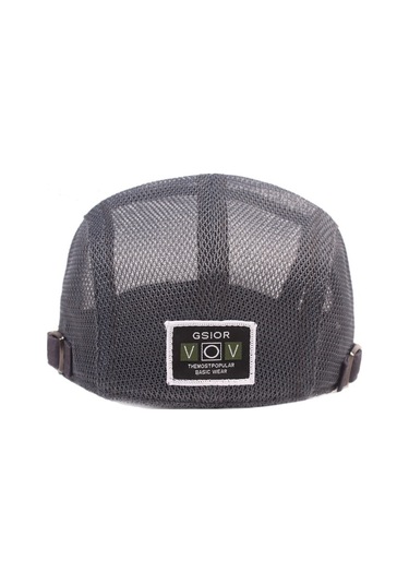 Erkekler İçin Yazlık Nefes Alabilen Ördek Ağızlı Güneşten Koruyucu Şapka Serin Tutan Açık Havada Kullanıma Uygun Gri