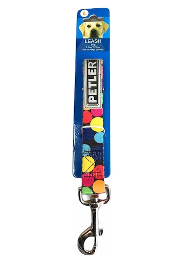 Petler 8110-L8L Köpek Gezdirme Tasması 2,5 cm.x122 cm.(L) Max. 41 Çok Renkli
