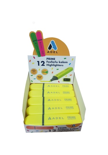 Fosforlu Kalem Sarı 12 Adet Sarı