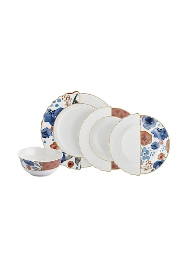 Neva N3453 Ophelya Hibrit 24 Parça 6 Kişilik Yemek Takımı