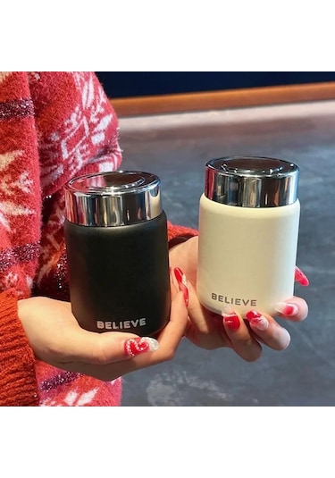 Dashanshop Pembe Paslanmaz Çelik Mini Termos Kavanoz Sızdırmaz Izolasyonlu Çorba Kap Pembe