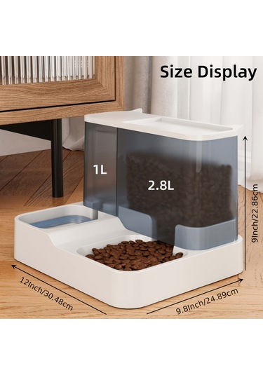 Nterglobalmart 2'si 1 Arada Otomatik Evcil Hayvan Besleyici ve Suluk