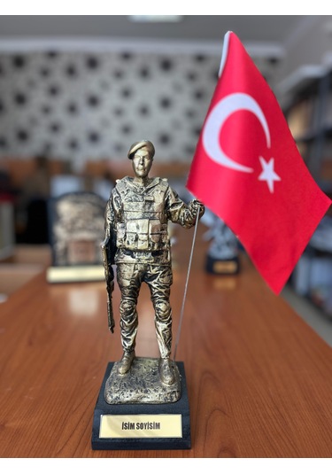 Hizmet Anısı Türk Bayraklı Komando Biblosu