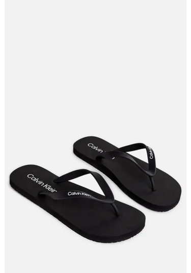 Erkek Flıp Flop Rubber Parmak Arası Terlik - Siyah Siyah