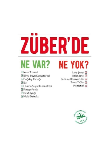 Züber Antep Fıstıklı Granola Bar 15 x 25 G