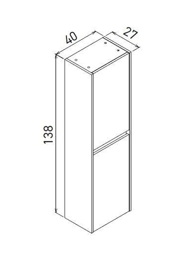 Orka Arno 85 Cm Parlak Kaşmir Kapaklı Banyo Dolabı Takımı Ve Boy Dolabı Kaşmir