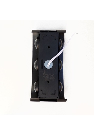 Alüminyum Kasa Çift Yönlü Led Aplik 6w Amber Siyah
