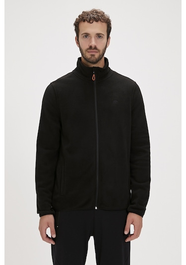 Bad Bear Bowie Full-zip Siyah Fermuarlı Erkek Polar Sweatshirt-siyah Siyah