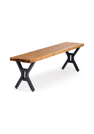 T.concept Florawood Doğal Ladin Ahşap Bank 140 Cm