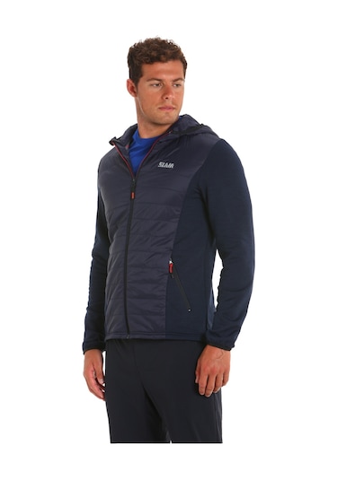 Slam Act Hood Hybrıd Fleece W13 Lacivert