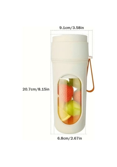 Fastbuy Yeşil Kablosuz Taşınabilir Elektrikli Meyve Sıkacağı Blender 12 Bıçaklı Güçlü Mikser Yeşil