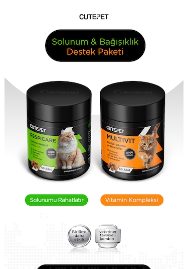Kedi Solunum & Bağışıklık Destek Paketi