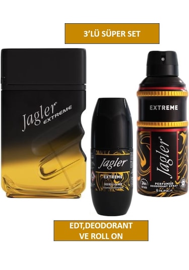 Extreme Erkek Edt 90 Ml+ Erkek Deodorant 150 Ml+ Roll-on Erkek Fresh