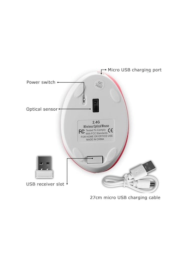 Valkyrie Y08 Dikey Kablosuz Şarjlı Vertical Optik Mouse